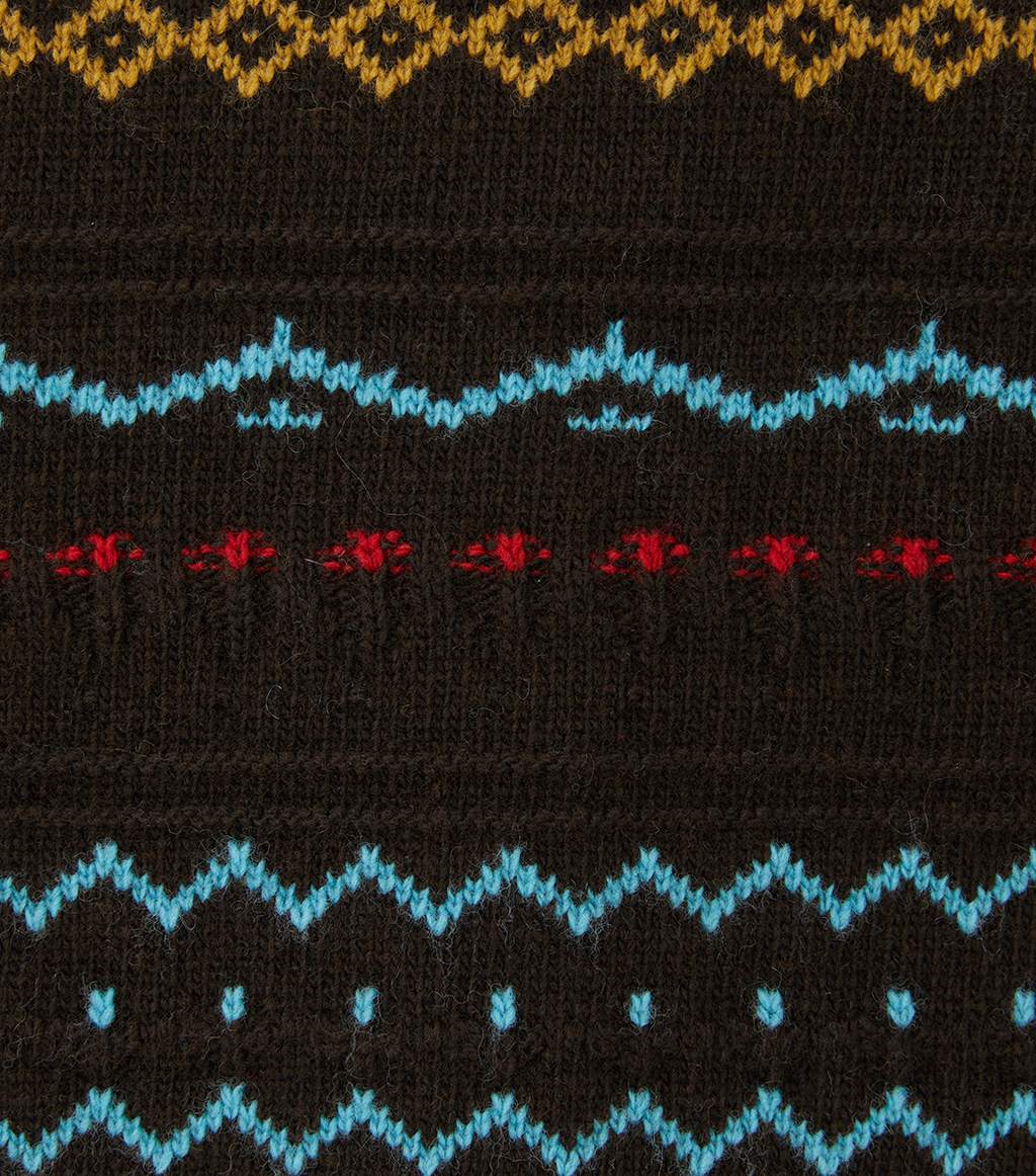 Llege - Fair Isle Round Sweater (Brown) product image 5 | TRAB K-Fashion Australia