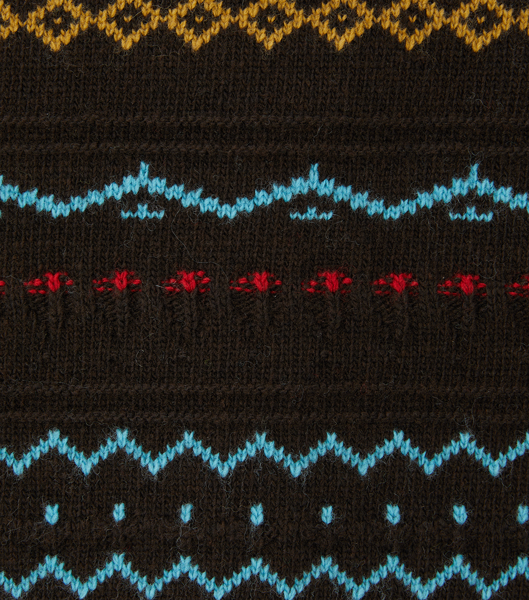 Llege - Fair Isle Round Sweater (Brown) product image 5 | TRAB K-Fashion Australia