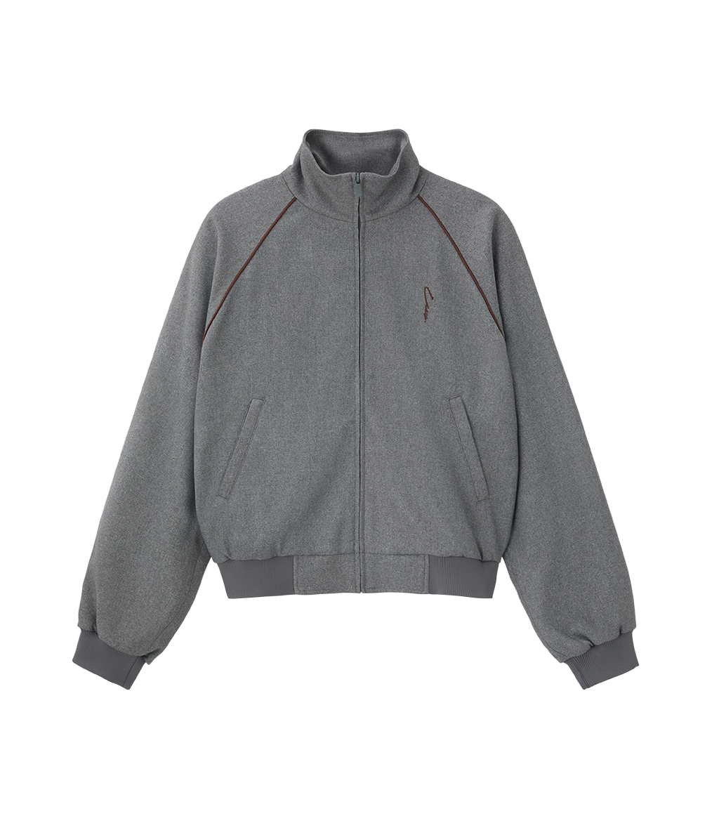 Llege - Embroidery Logo Track Jumper (Grey) product image 1 | TRAB K-Fashion Australia