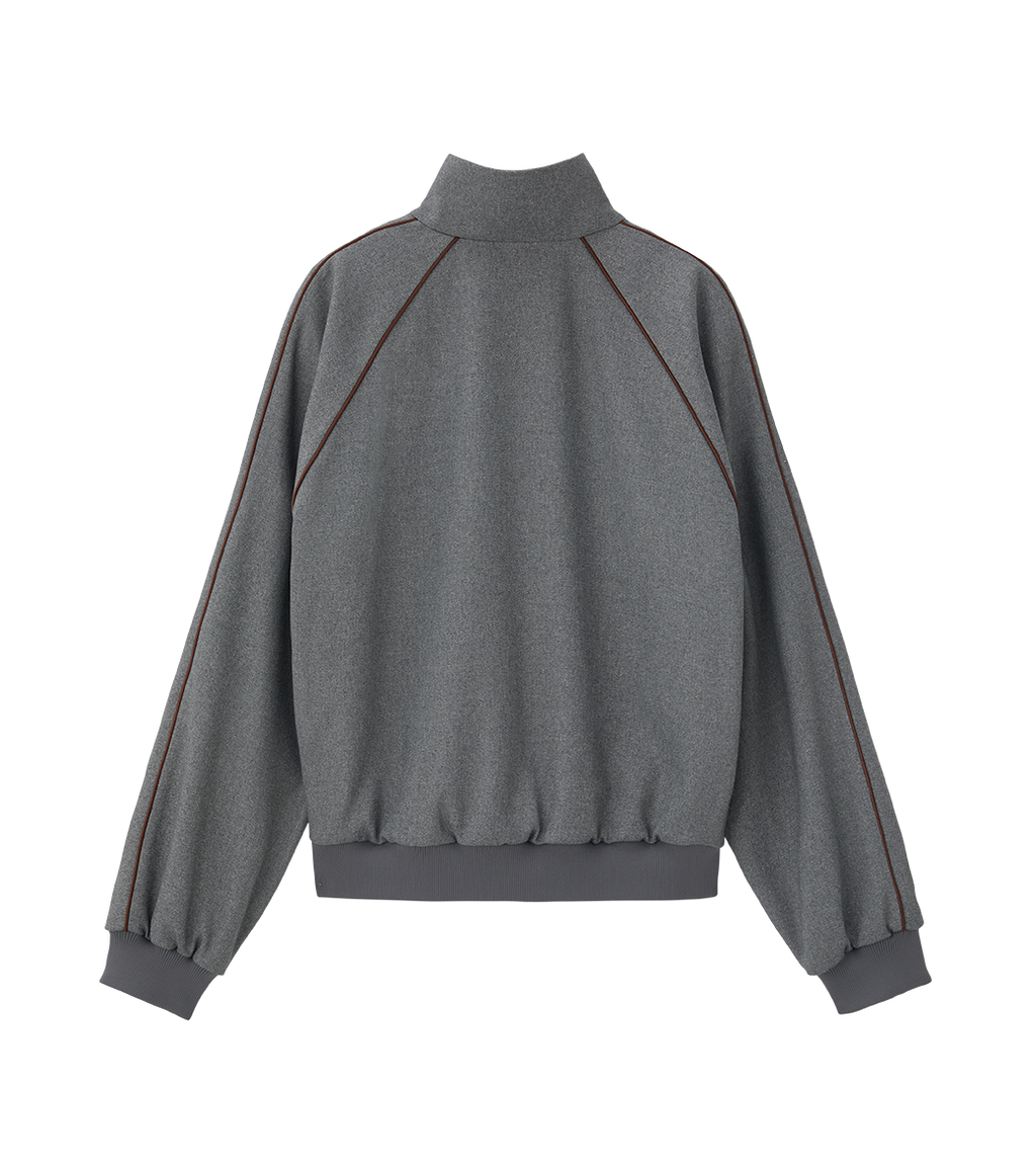 Llege - Embroidery Logo Track Jumper (Grey) product image 2 | TRAB K-Fashion Australia