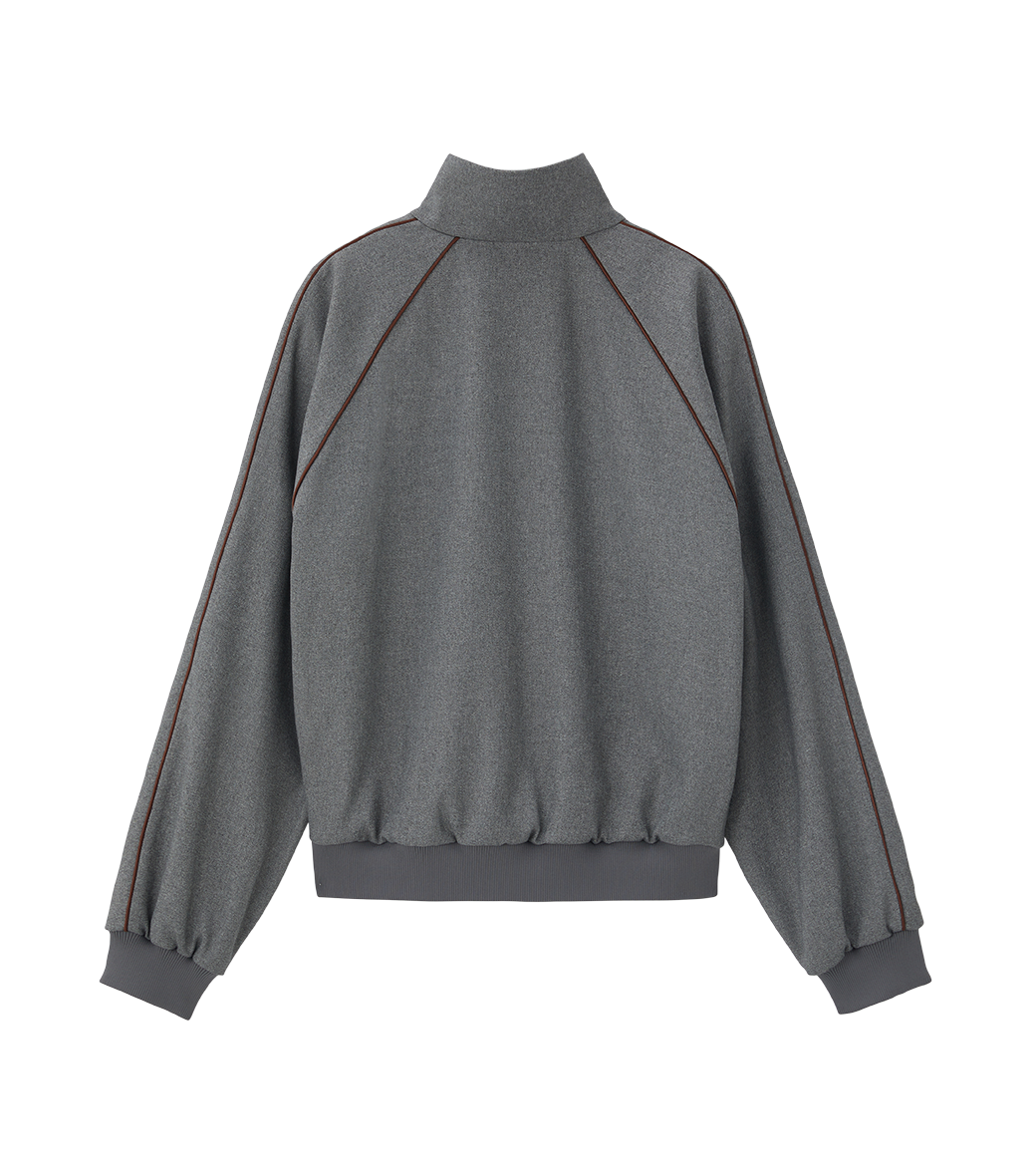 Llege - Embroidery Logo Track Jumper (Grey) product image 2 | TRAB K-Fashion Australia