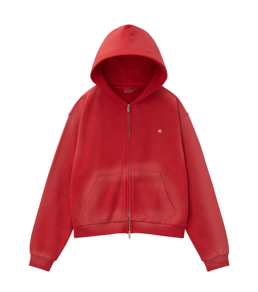 Llege - Garment Dyed Hoodie Jumper (Red) product image 1 | TRAB K-Fashion Australia