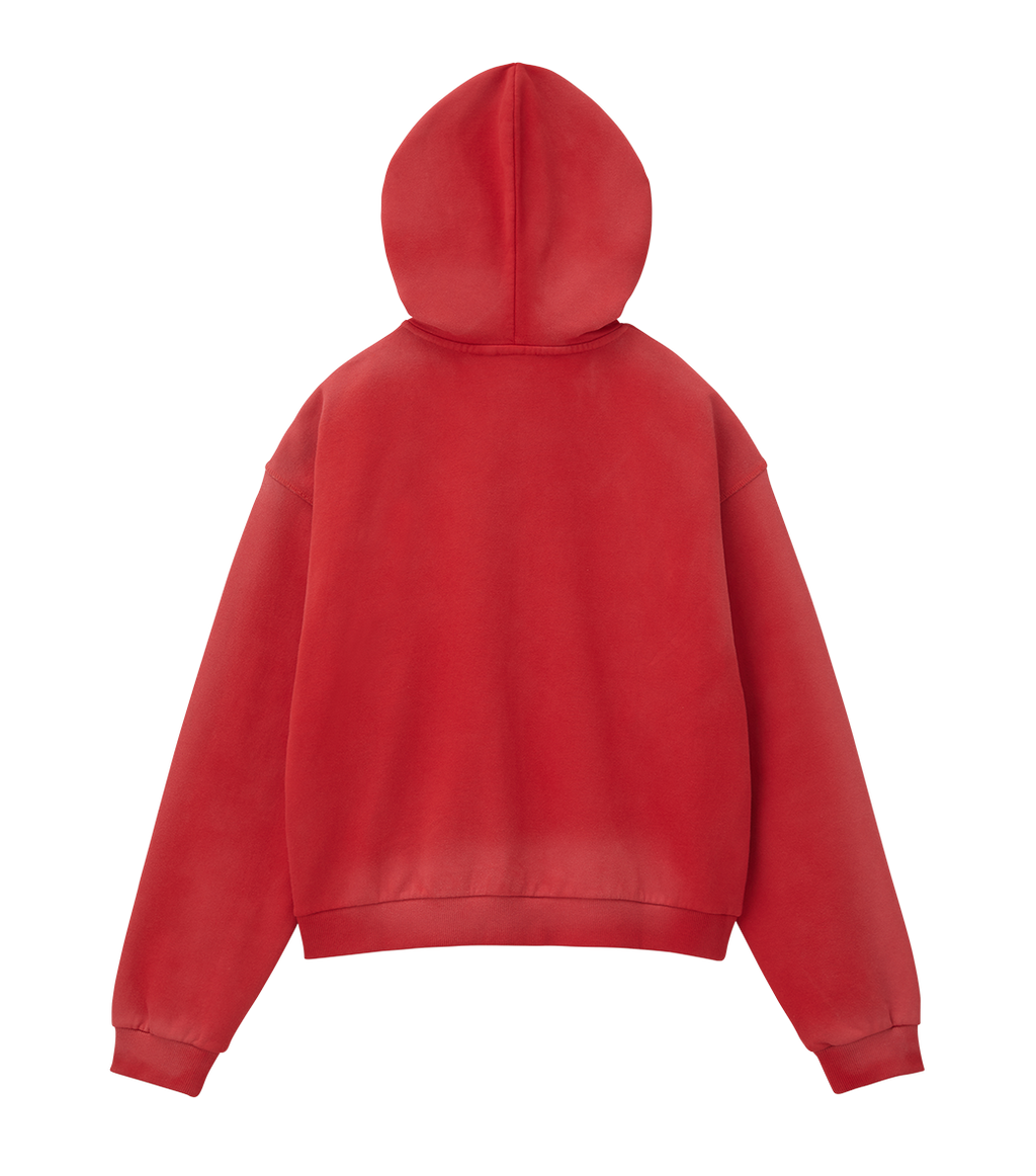 Llege - Garment Dyed Hoodie Jumper (Red) product image 2 | TRAB K-Fashion Australia