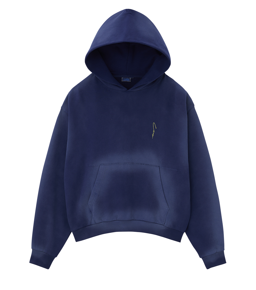 Llege - Garment Dyed Hoodie (Navy) product image 1 | TRAB K-Fashion Australia