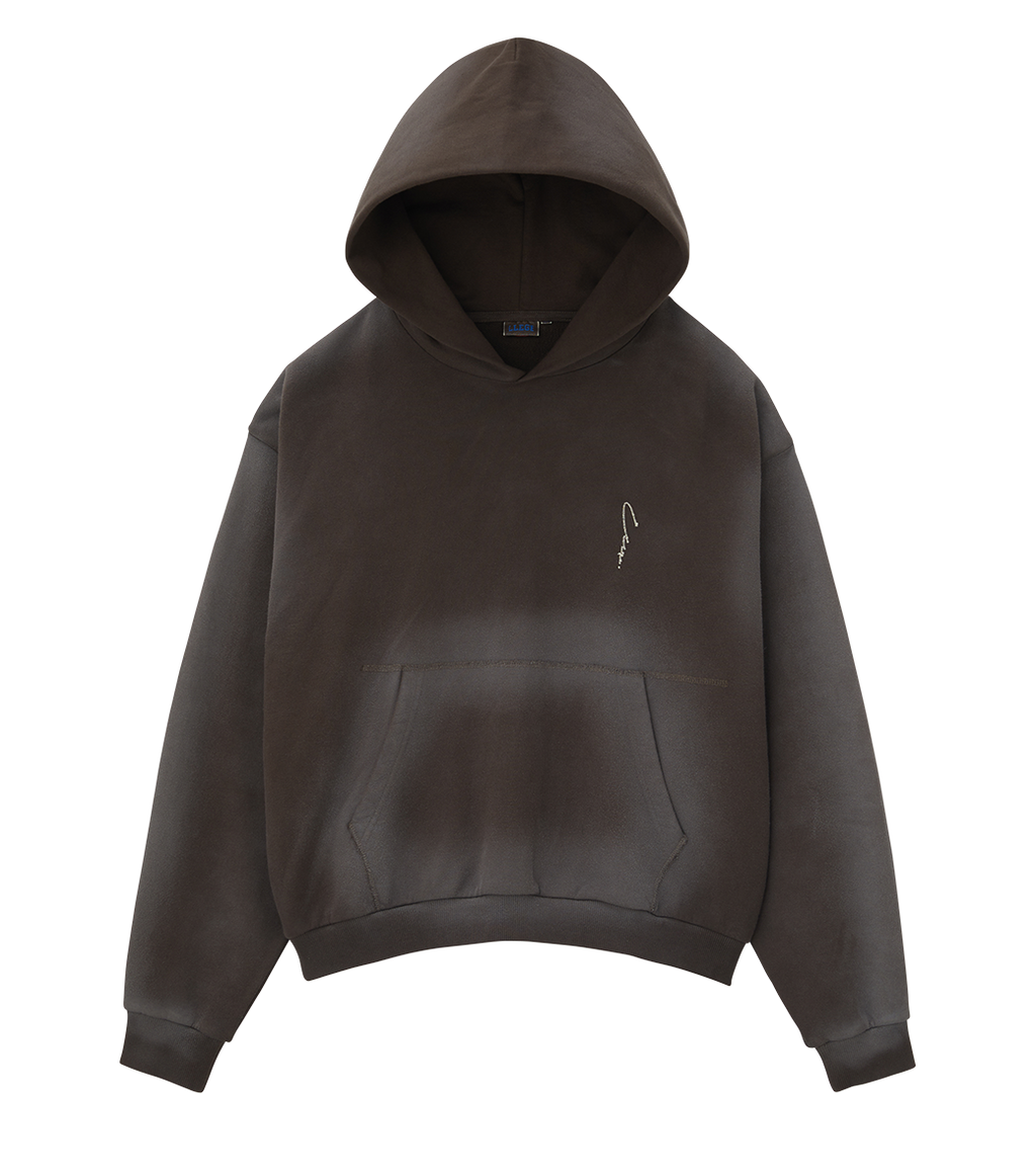 Llege - Garment Dyed Hoodie (Brown) product image 1 | TRAB K-Fashion Australia