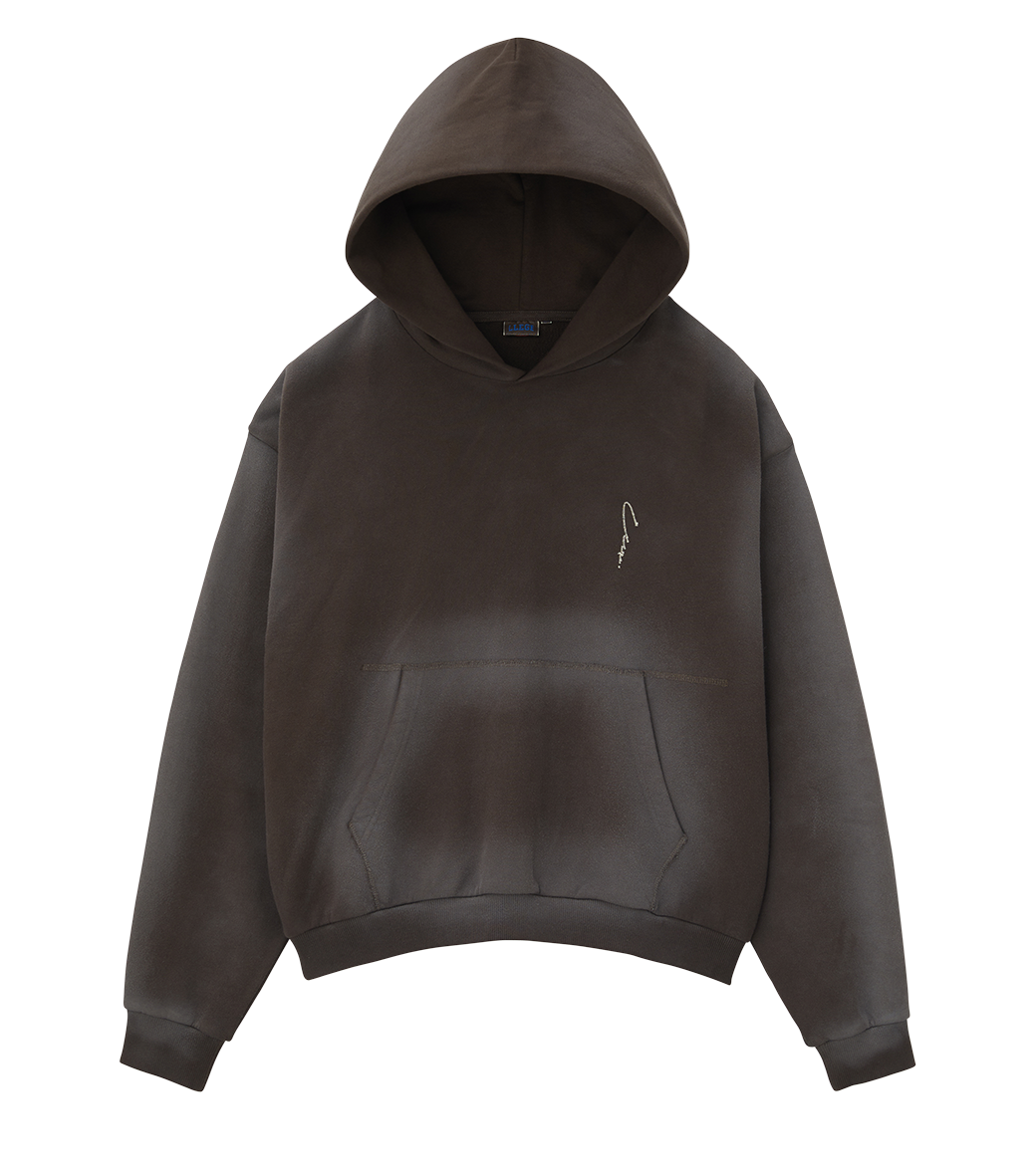 Llege - Garment Dyed Hoodie (Brown) product image 1 | TRAB K-Fashion Australia