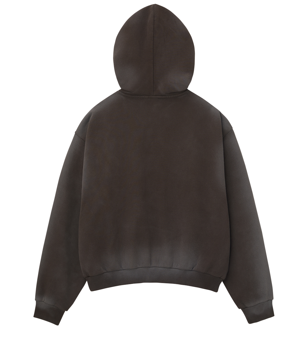 Llege - Garment Dyed Hoodie (Brown) product image 2 | TRAB K-Fashion Australia