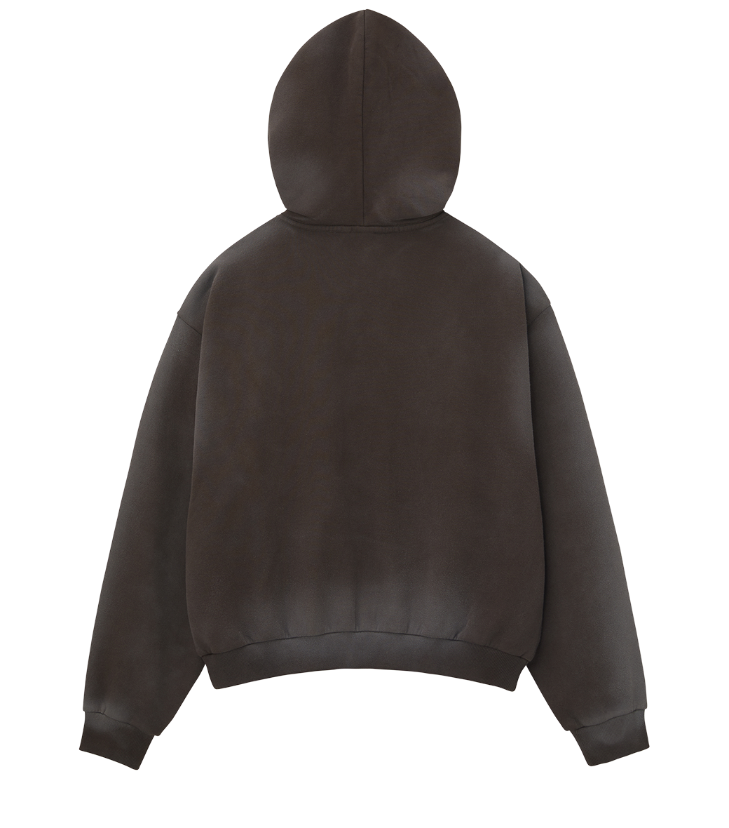 Llege - Garment Dyed Hoodie (Brown) product image 2 | TRAB K-Fashion Australia