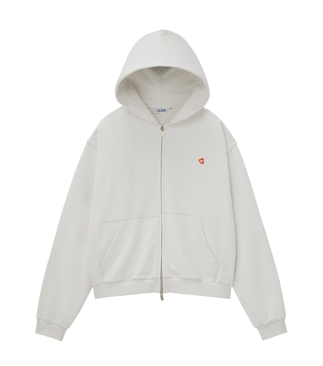 Llege - Garment Dyed Hoodie Jumper (Cement White) product image 1 | TRAB K-Fashion Australia