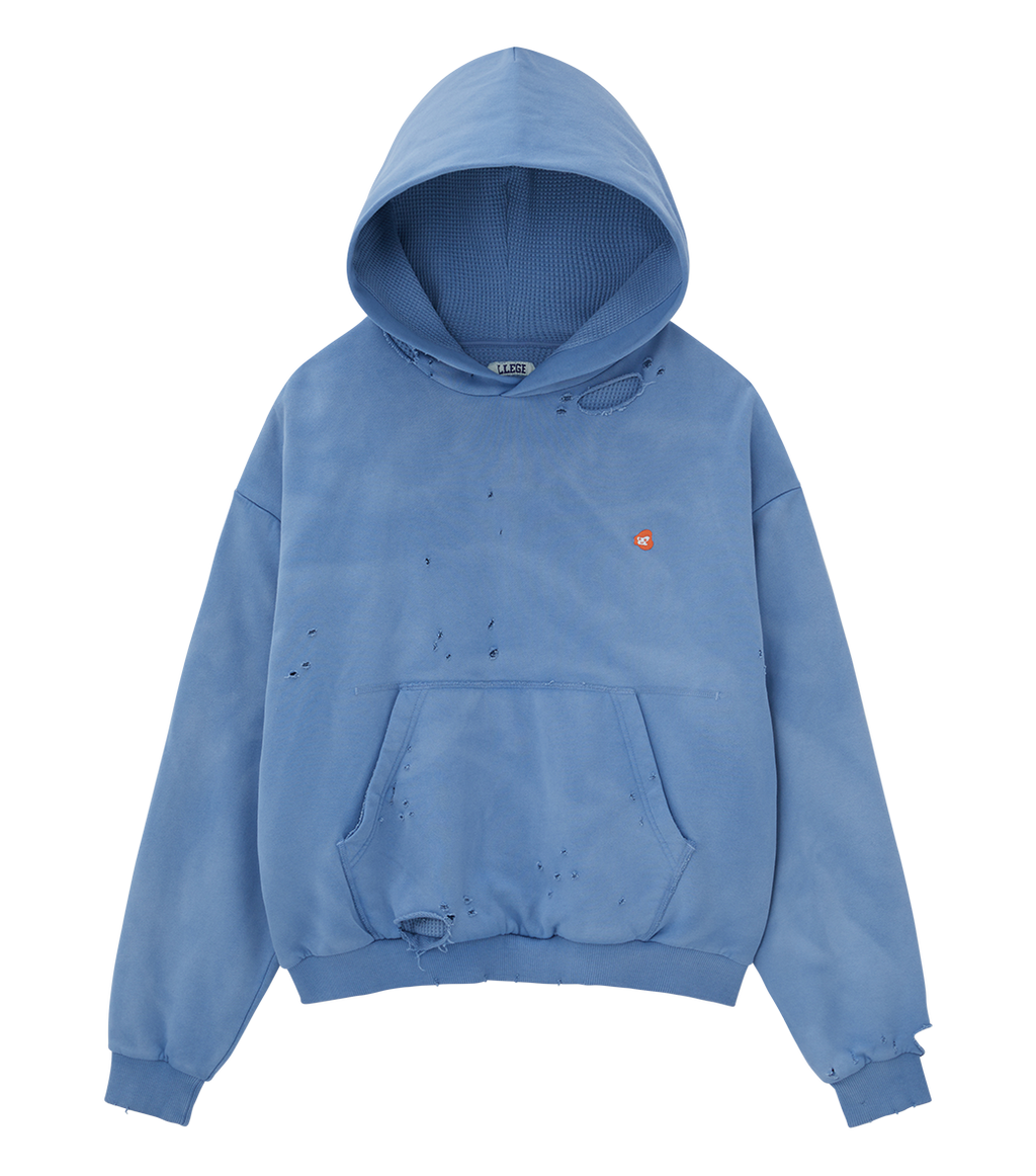 Llege - Garment Dyed Reversible Hoodie (Blue) product image 1 | TRAB K-Fashion Australia