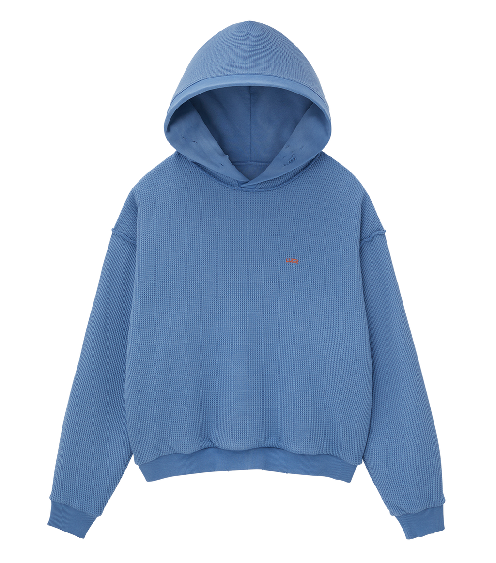 Llege - Garment Dyed Reversible Hoodie (Blue) product image 5 | TRAB K-Fashion Australia
