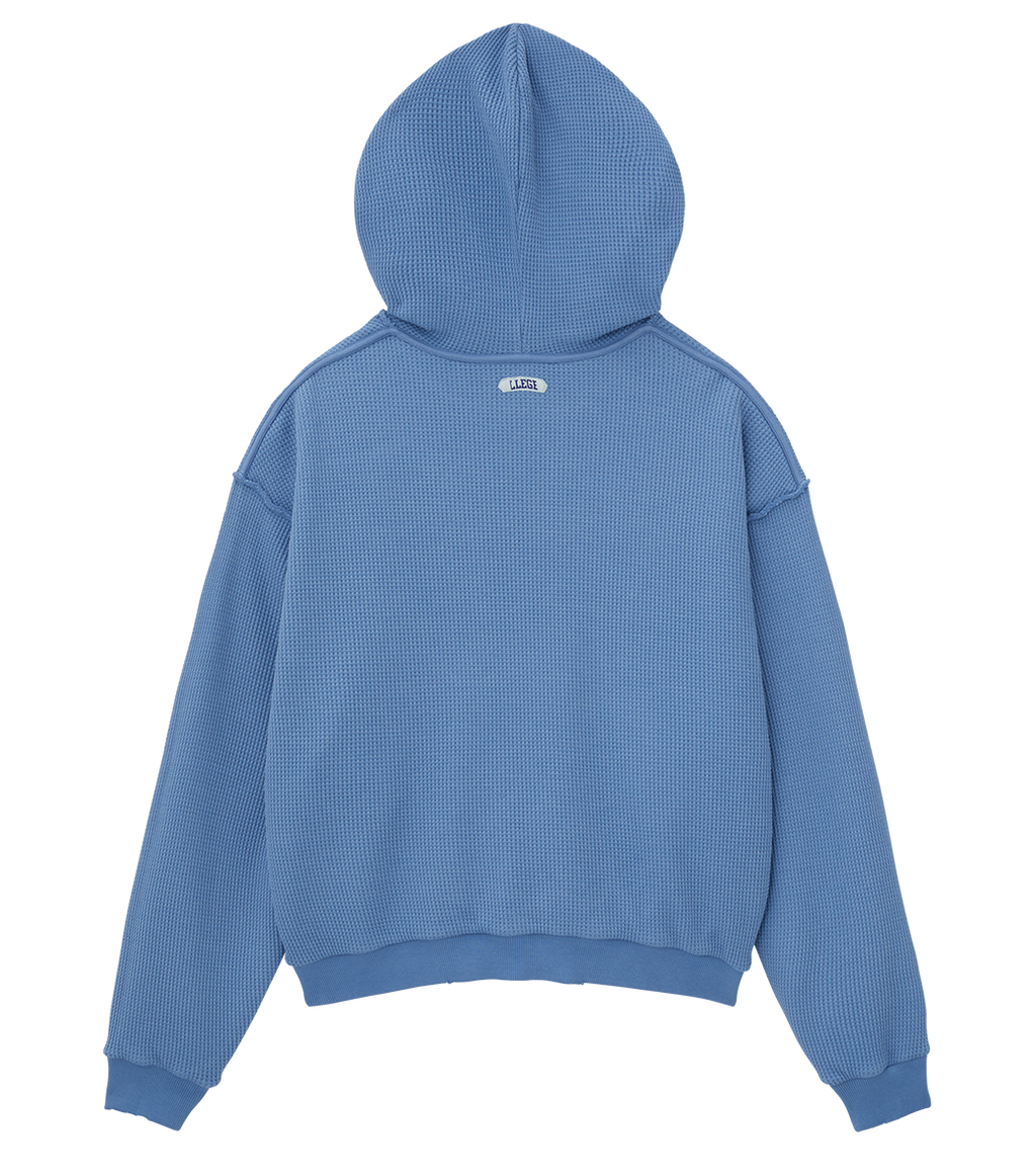 Llege - Garment Dyed Reversible Hoodie (Blue) product image 6 | TRAB K-Fashion Australia