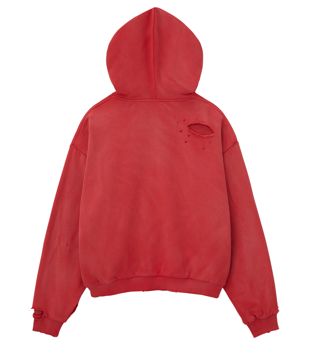 Llege - Garment Dyed Reversible Hoodie (Red) product image 2 | TRAB K-Fashion Australia
