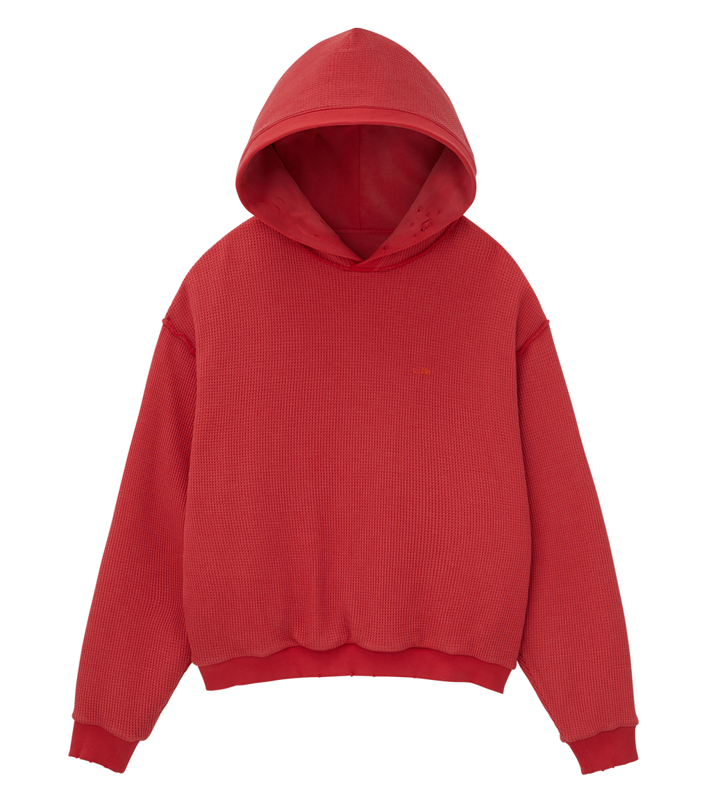 Llege - Garment Dyed Reversible Hoodie (Red) product image 5 | TRAB K-Fashion Australia