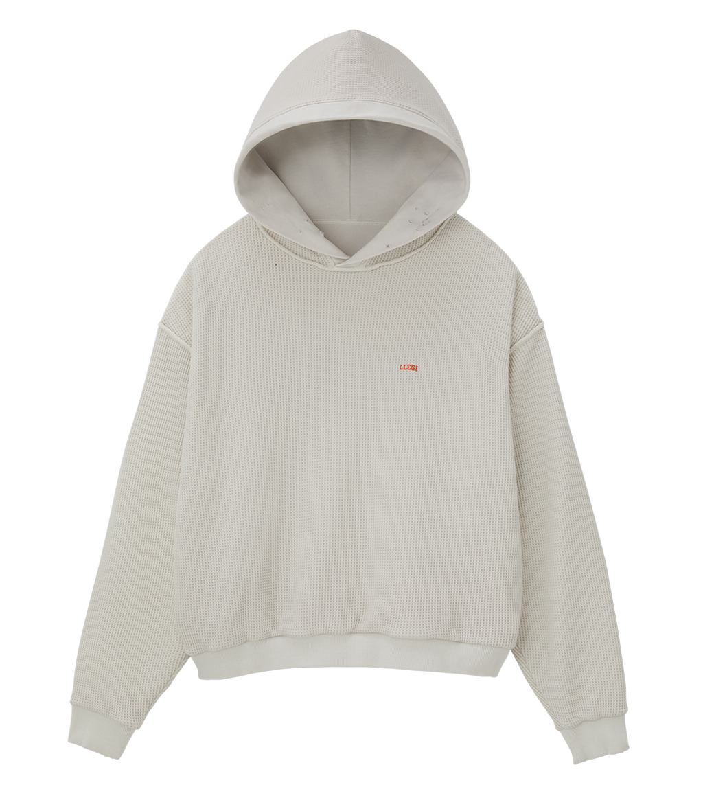 Llege - Garment Dyed Reversible Hoodie (Cement White) product image 5 | TRAB K-Fashion Australia