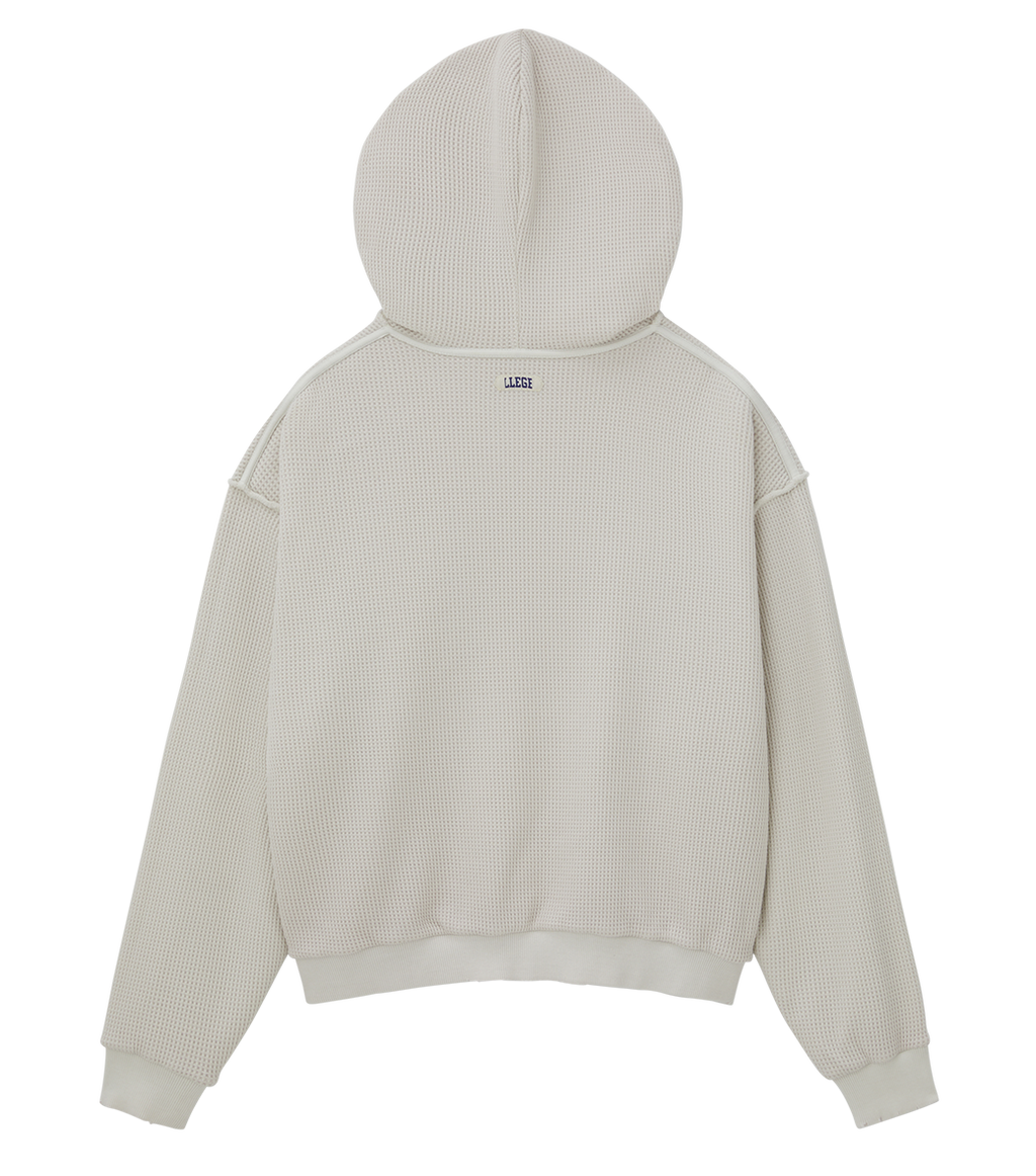 Llege - Garment Dyed Reversible Hoodie (Cement White) product image 6 | TRAB K-Fashion Australia