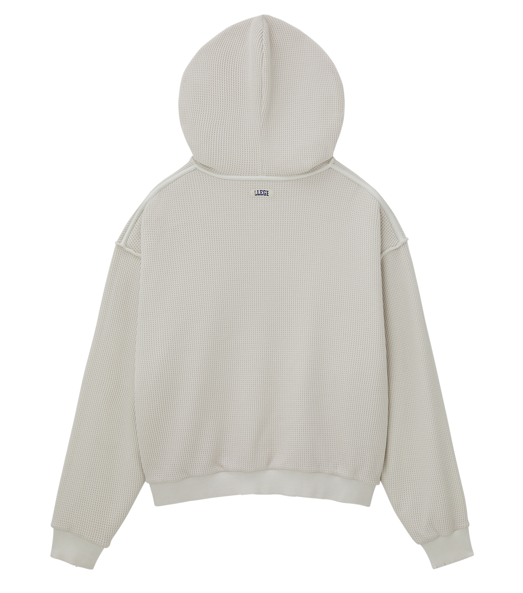Llege - Garment Dyed Reversible Hoodie (Cement White) product image 6 | TRAB K-Fashion Australia