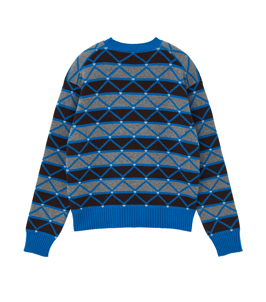 Llege - Winter Jaquard Sweater (Blue) product image 2 | TRAB K-Fashion Australia