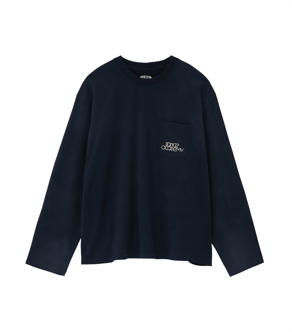 Llege - Sun-Bleached Effect Long Sleeves (Navy) product image 1 | TRAB K-Fashion Australia