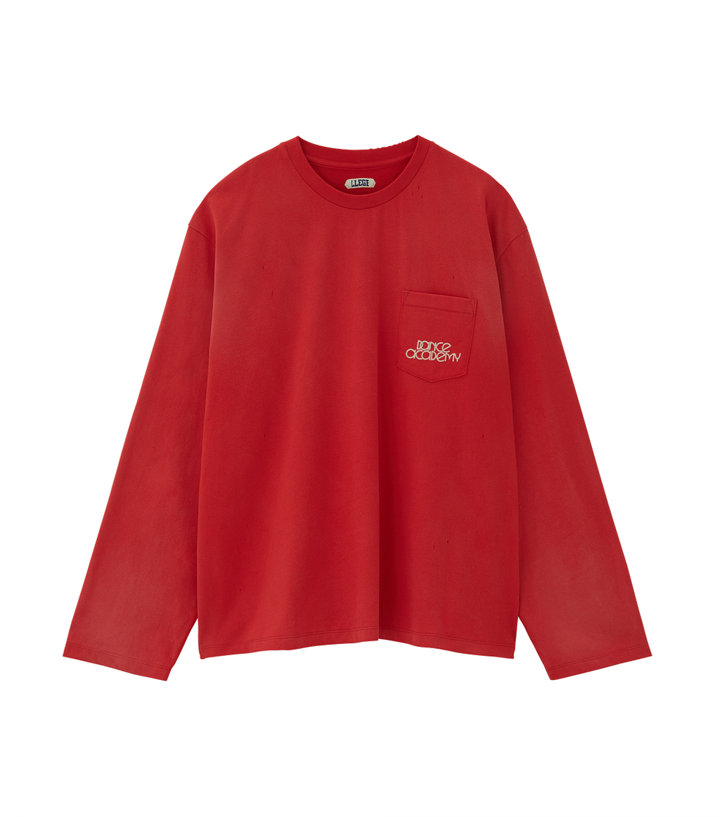 Llege - Sun-Bleached Effect Long Sleeves (Red) product image 1 | TRAB K-Fashion Australia