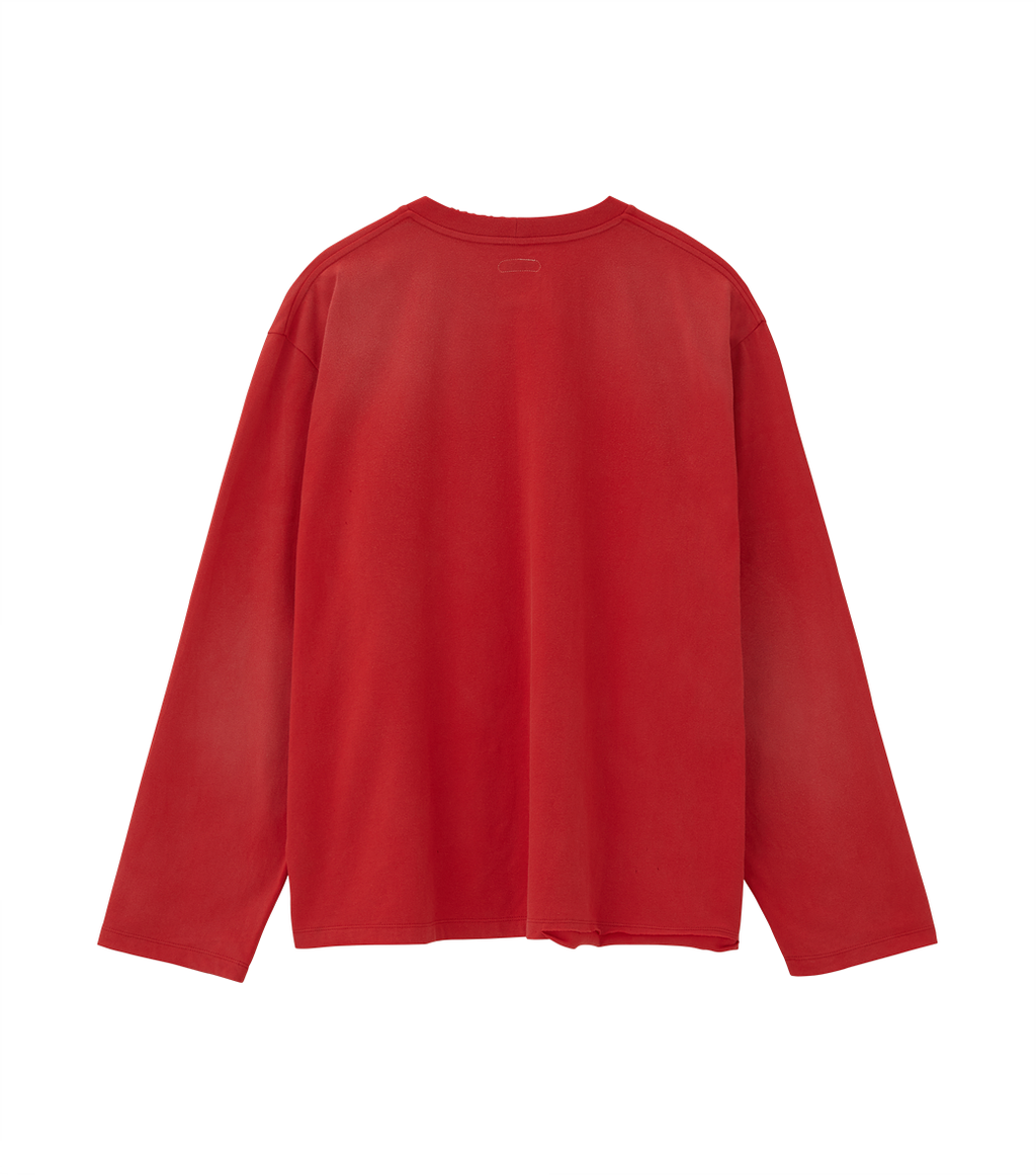Llege - Sun-Bleached Effect Long Sleeves (Red) product image 2 | TRAB K-Fashion Australia
