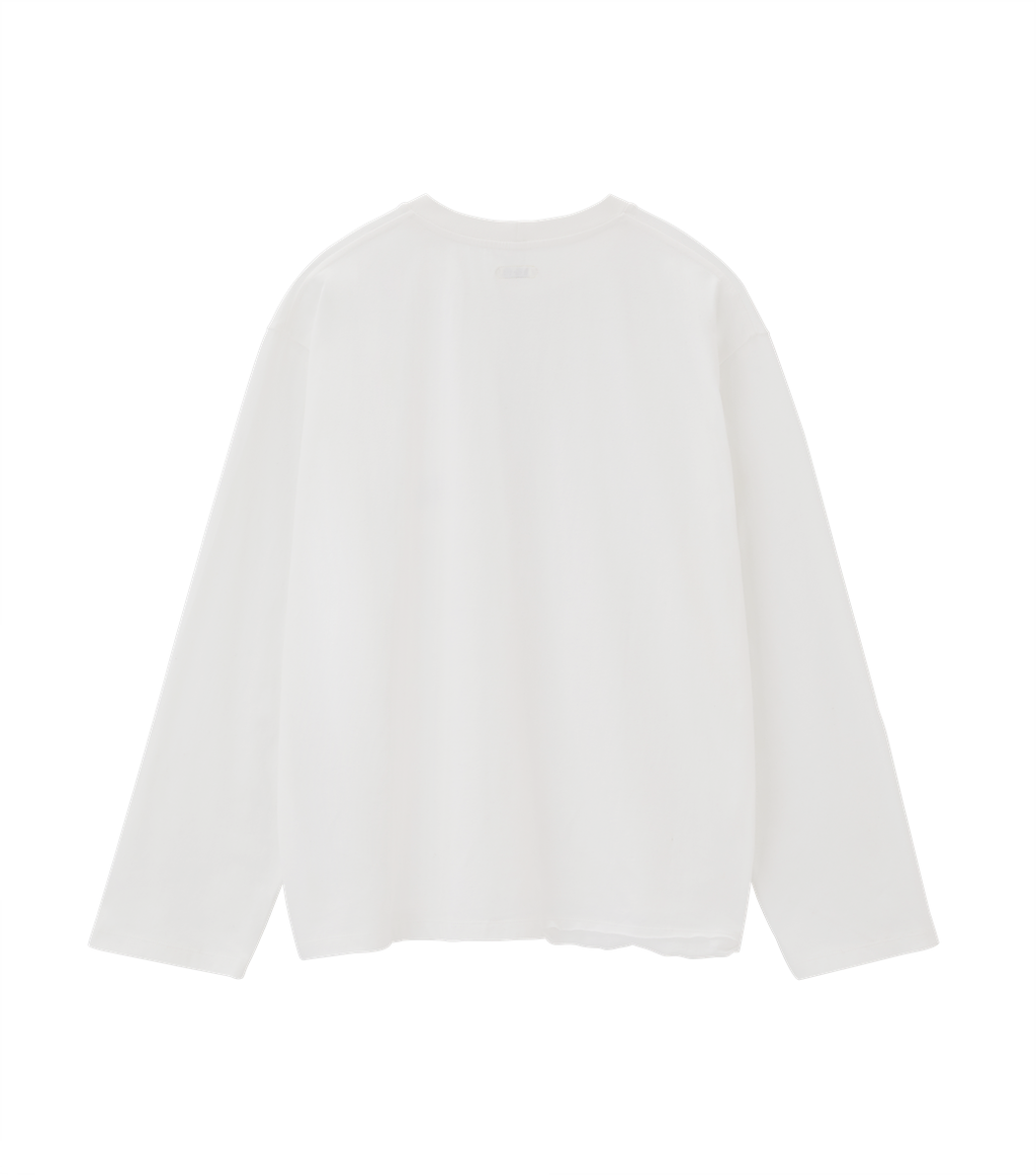 Llege - Sun-Bleached Effect Long Sleeves (Off White) product image 2 | TRAB K-Fashion Australia
