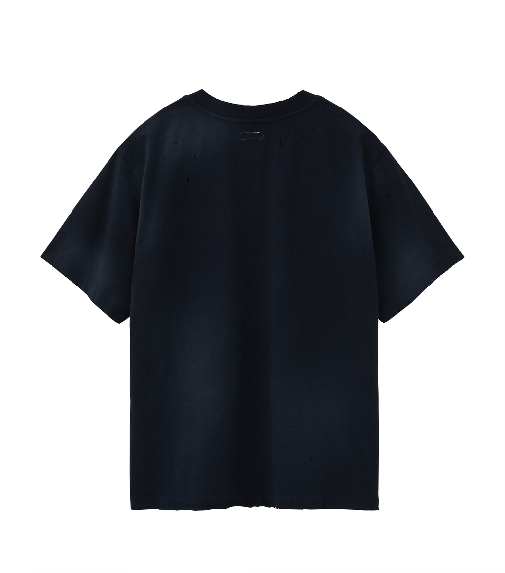 Llege - Sun-Bleached Effect T-Shirt (Navy) product image 2 | TRAB K-Fashion Australia