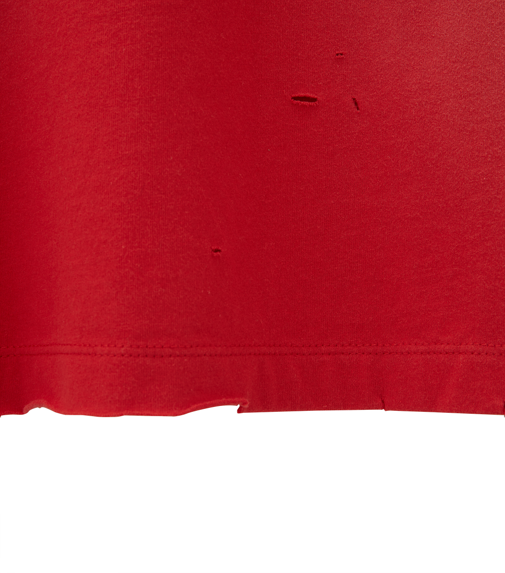 Llege - Sun-Bleached Effect T-Shirt (Red) product image 6 | TRAB K-Fashion Australia
