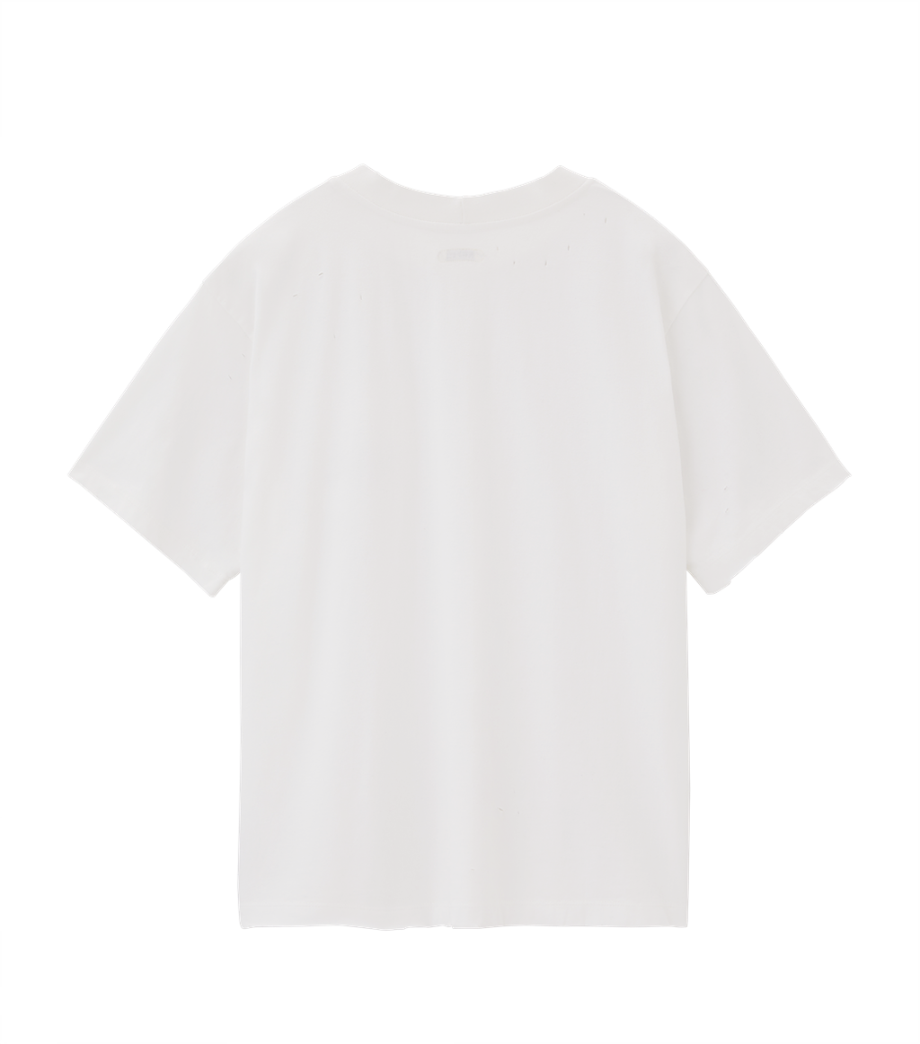 Llege - Sun-Bleached Effect T-Shirt (Off White) product image 2 | TRAB K-Fashion Australia
