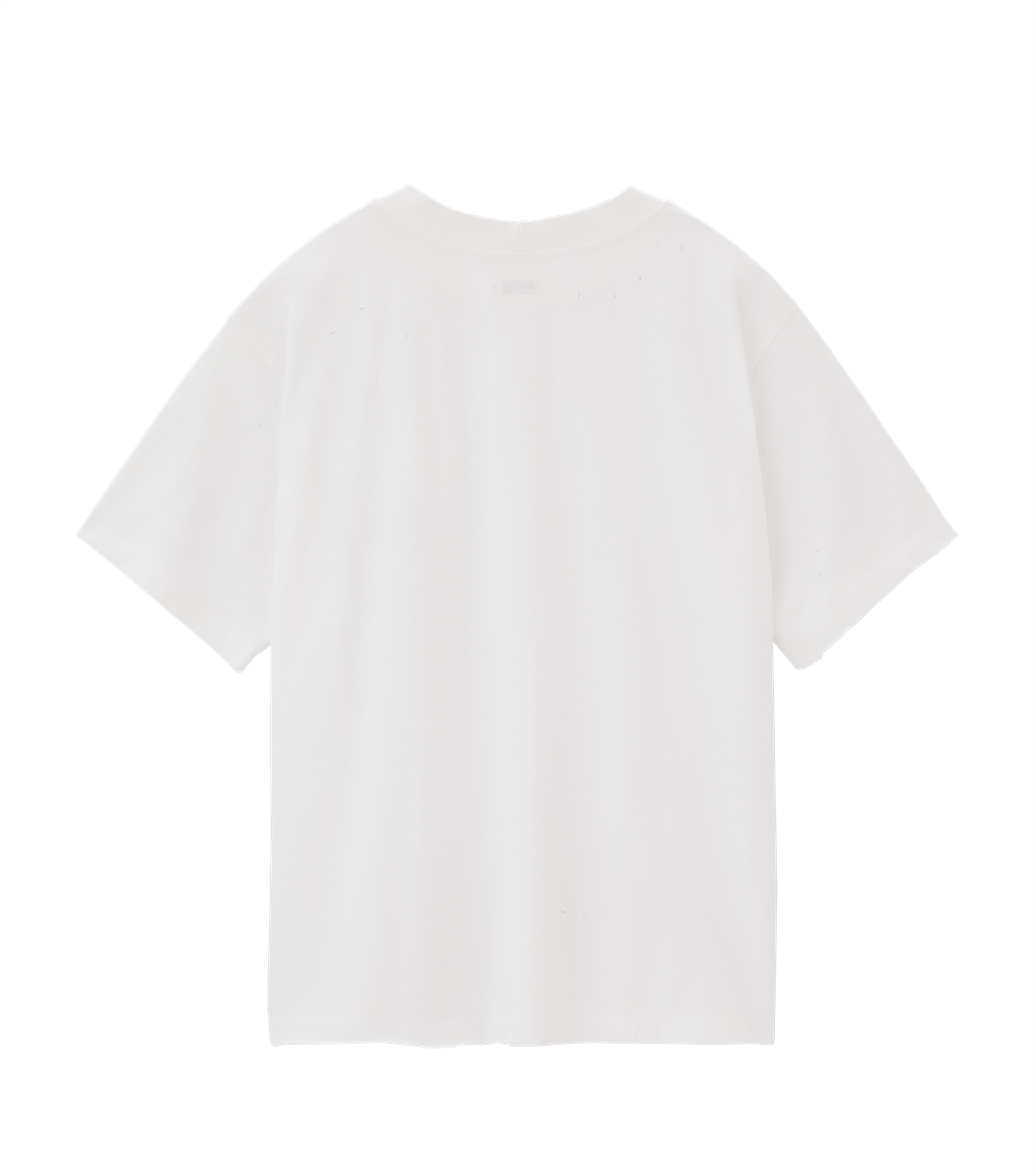 Llege - Sun-Bleached Effect T-Shirt (Off White) product image 2 | TRAB K-Fashion Australia
