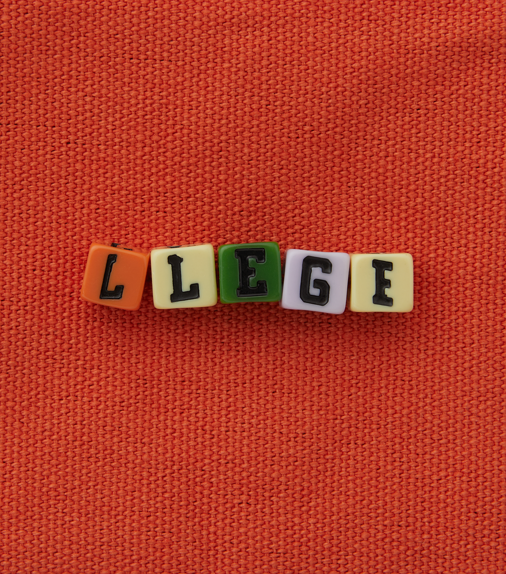 Llege - Cube Logo Canvas Pouch (Orange) product image 3 | TRAB K-Fashion Australia