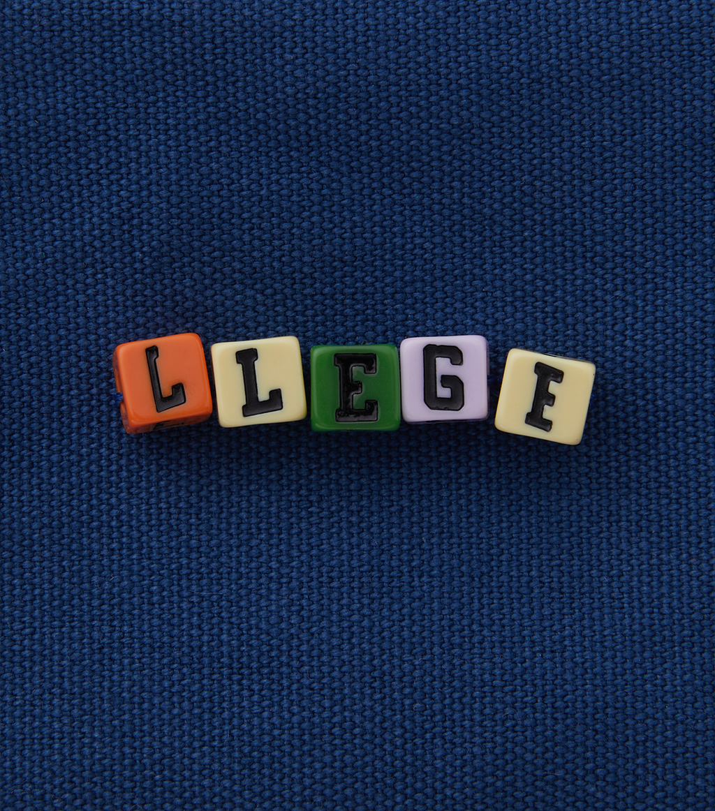 Llege - Cube Logo Canvas Pouch (Navy) product image 3 | TRAB K-Fashion Australia
