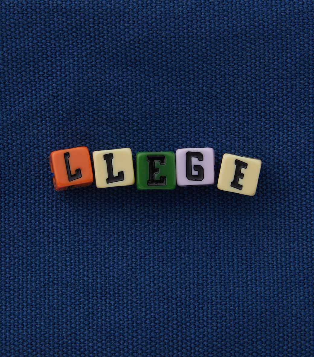 Llege - Cube Logo Canvas Pouch (Navy) product image 3 | TRAB K-Fashion Australia