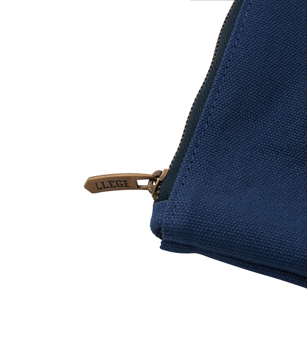 Llege - Cube Logo Canvas Pouch (Navy) product image 5 | TRAB K-Fashion Australia