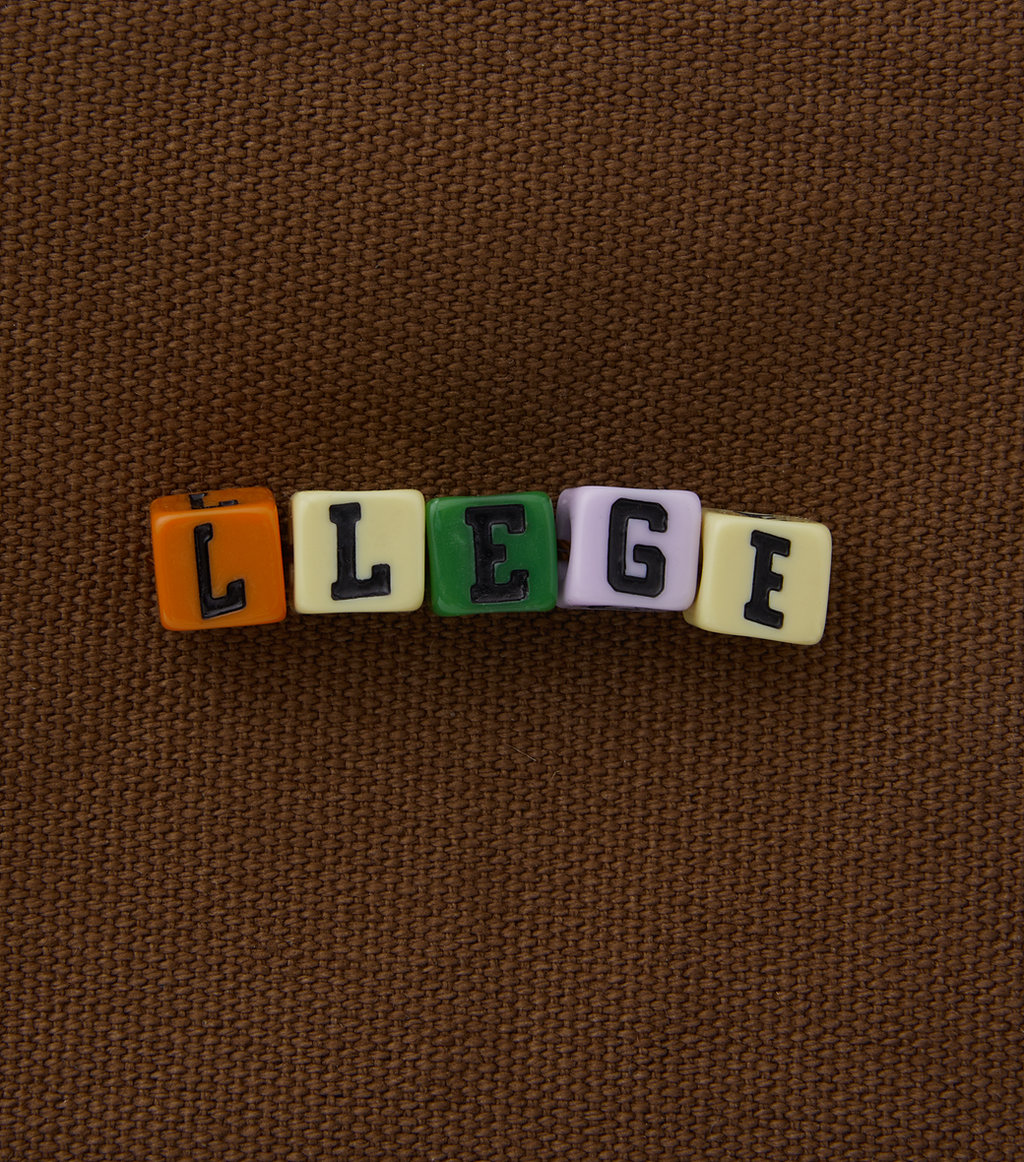 Llege - Cube Logo Canvas Pouch (Brown) product image 3 | TRAB K-Fashion Australia