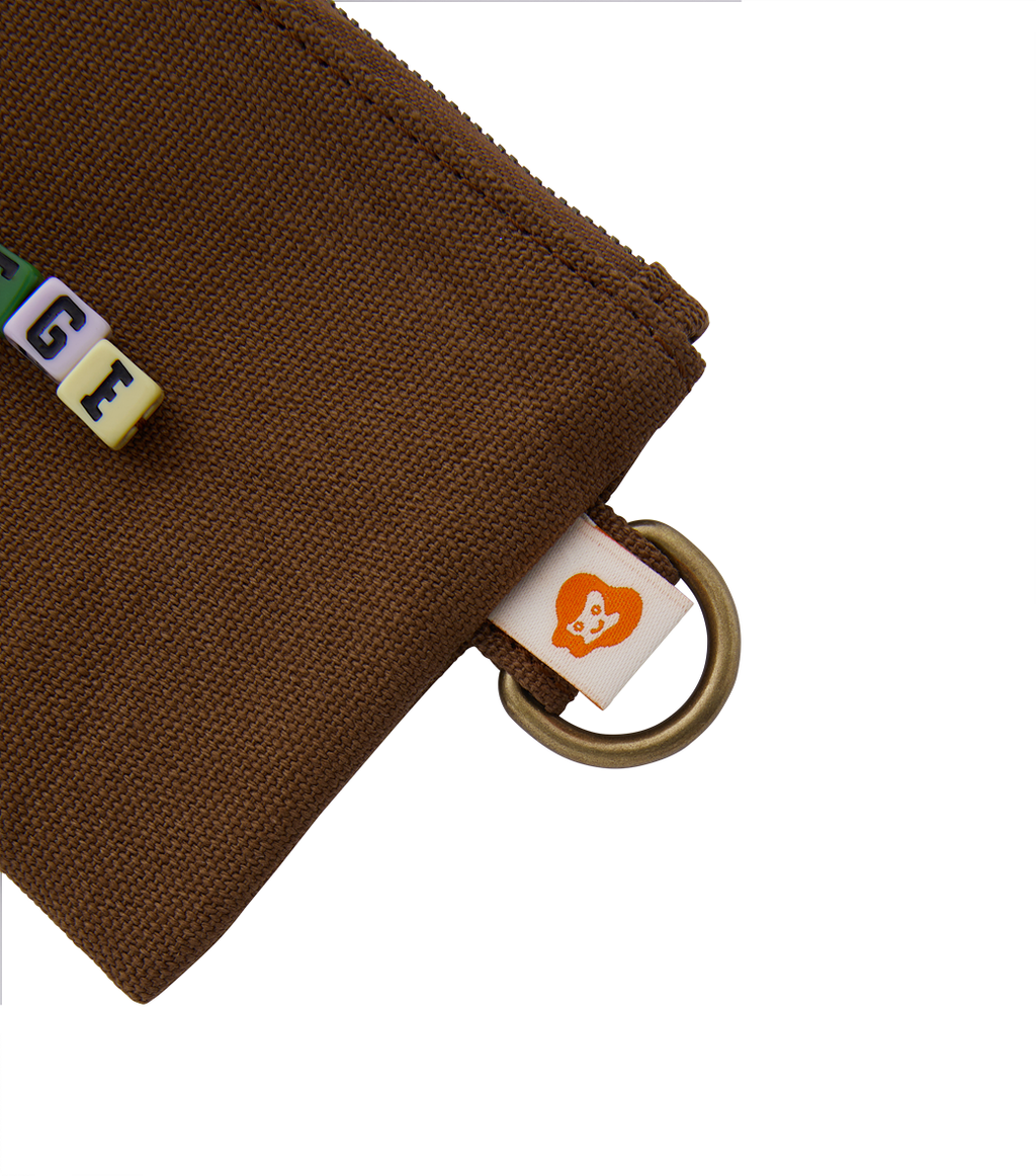 Llege - Cube Logo Canvas Pouch (Brown) product image 4 | TRAB K-Fashion Australia