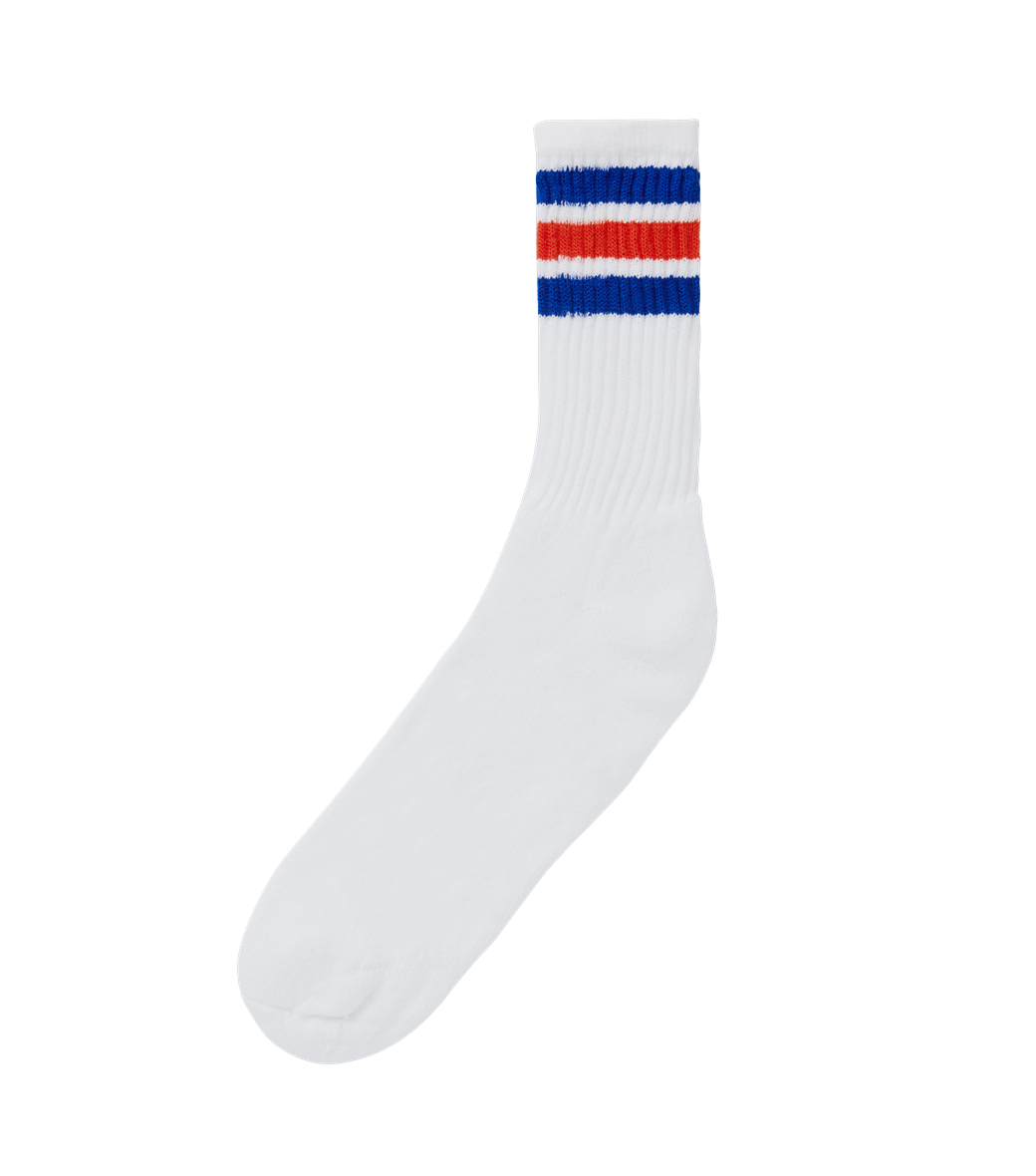 Llege - Team Spirit Striped Crew Socks 2PR (Orange) product image 3 | TRAB K-Fashion Australia