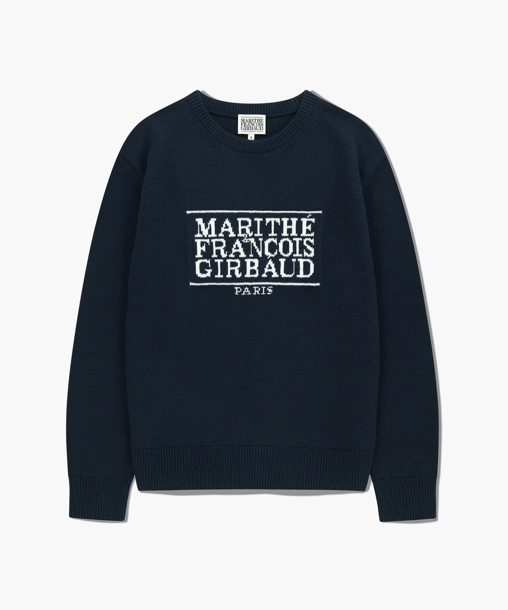 Marithe & Francois Girbaud - Classic Logo Knit Pullover (Navy) product image 6 | TRAB K-Fashion Australia