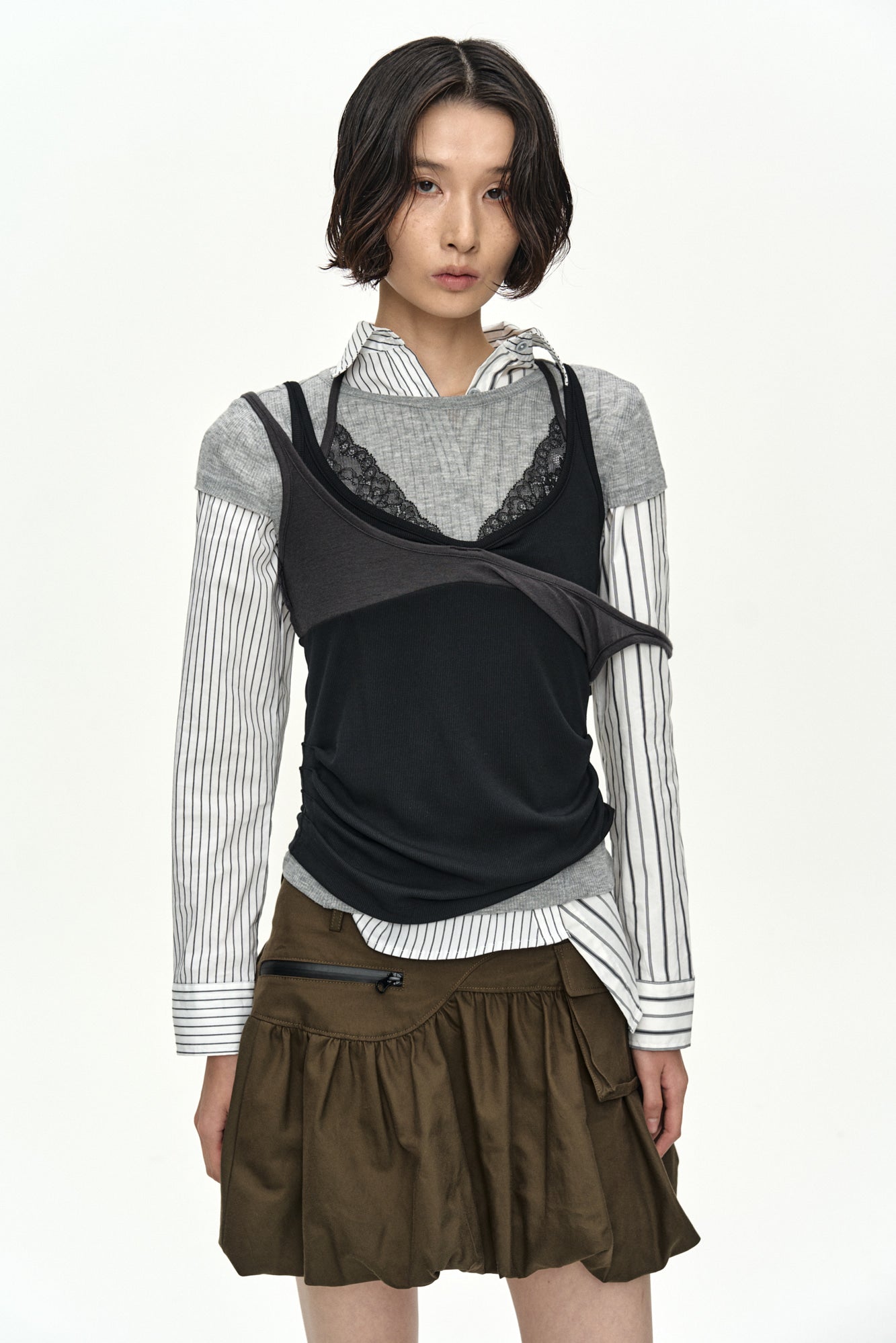 Andersson Bell - Cargo Balloon Skirt (Khaki) product image 13 | TRAB K-Fashion Australia