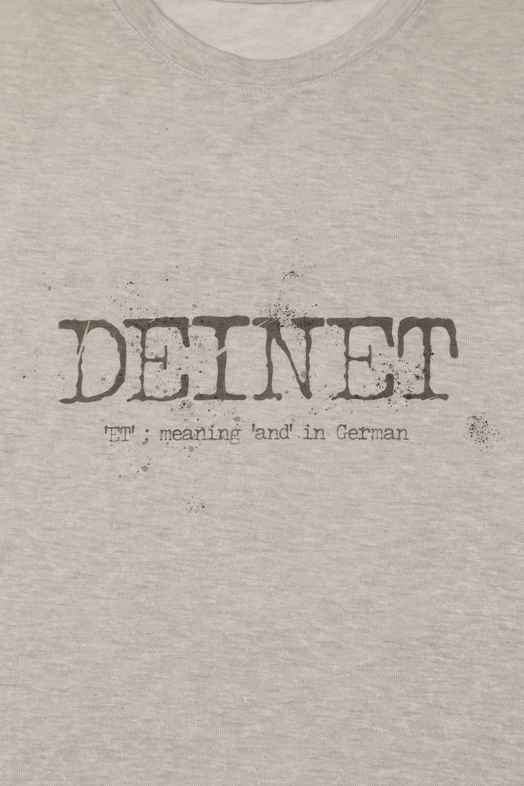 Deinet - Overfit Sweat Graphics T-Shirt (Ash Beige) product image 4 | TRAB K-Fashion Australia
