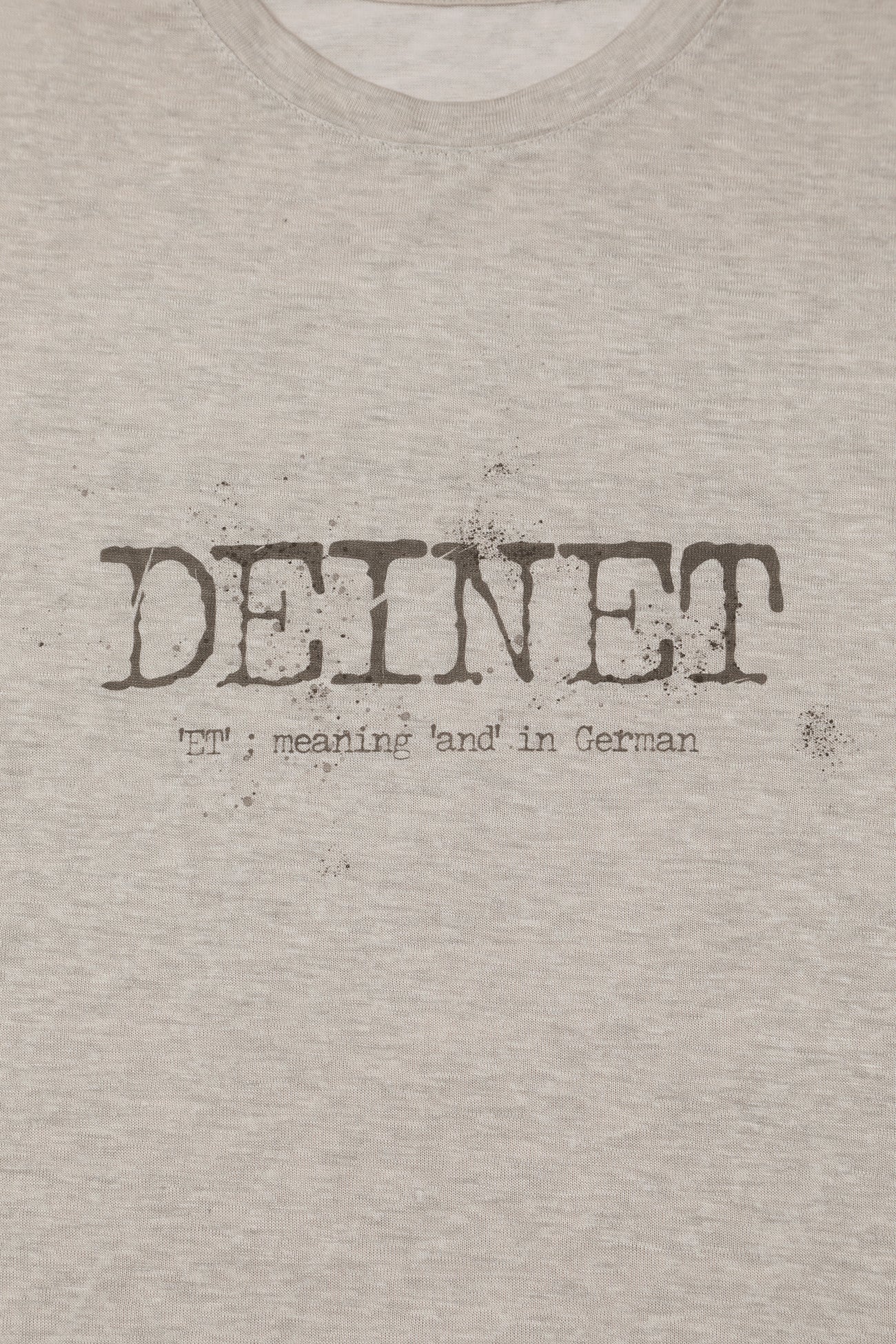 Deinet - Overfit Sweat Graphics T-Shirt (Ash Beige) product image 4 | TRAB K-Fashion Australia