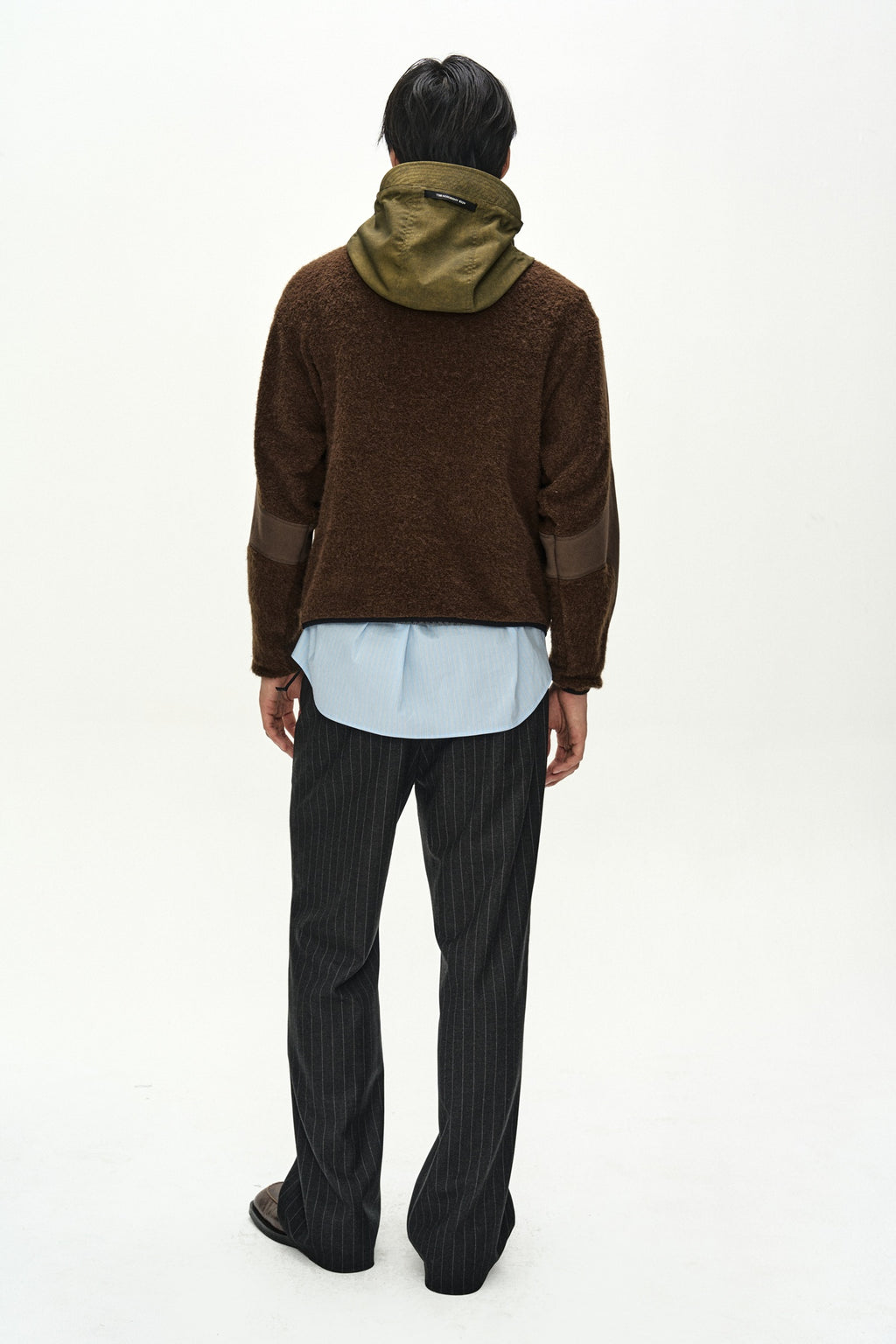 Andersson Bell - Orte Terry Half Zip Up Hoodie (Brown) product image 5 | TRAB K-Fashion Australia