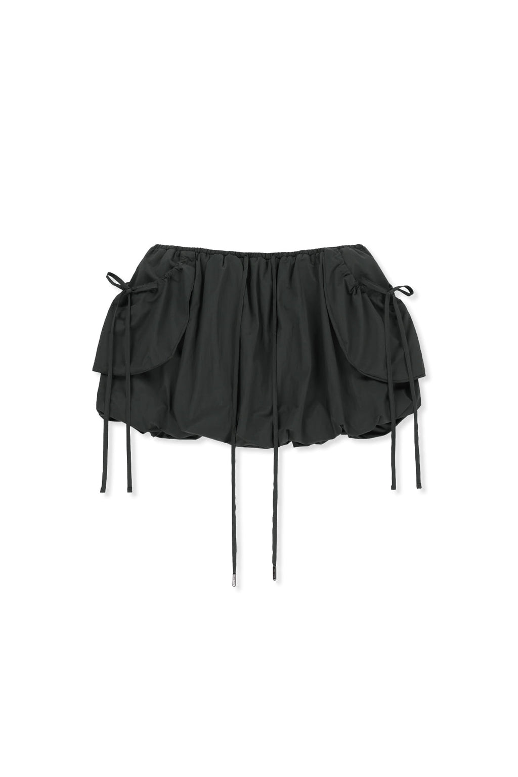 Matin Kim - Strap Detail Ballon Skirt (Charcoal) product image 1 | TRAB K-Fashion Australia