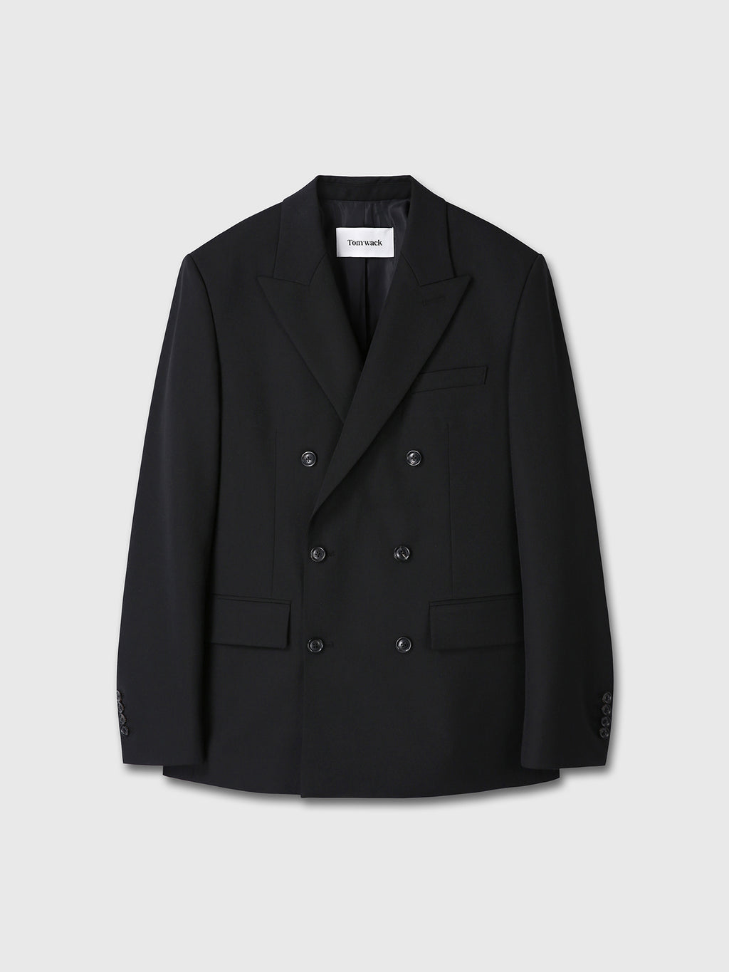 Tonywack - Wool Double-Breasted Tailored Jacket (Black) product image 12 | TRAB K-Fashion Australia