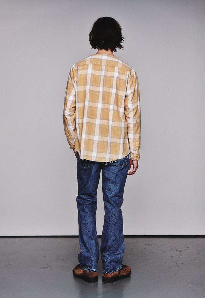 Art if acts - Non Collar French Check Shirt (Desert) product image 3 | TRAB K-Fashion Australia