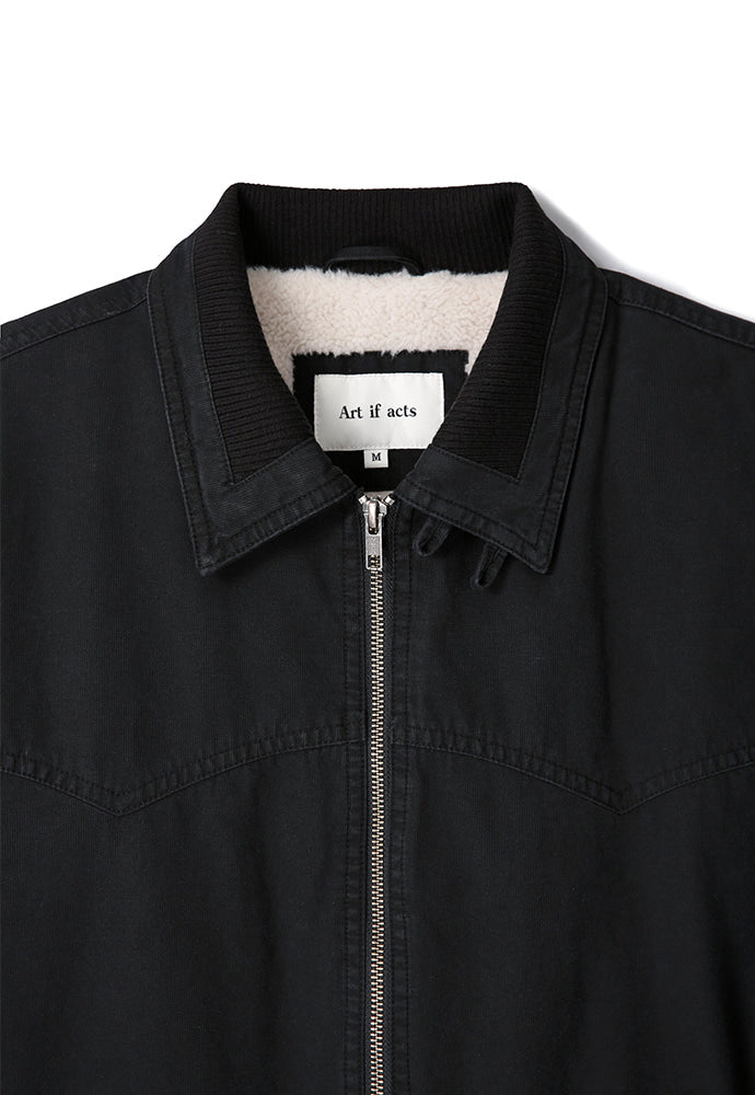 Art if acts - Sherpa Western Bomber Jacket (Black) product image 9 | TRAB K-Fashion Australia