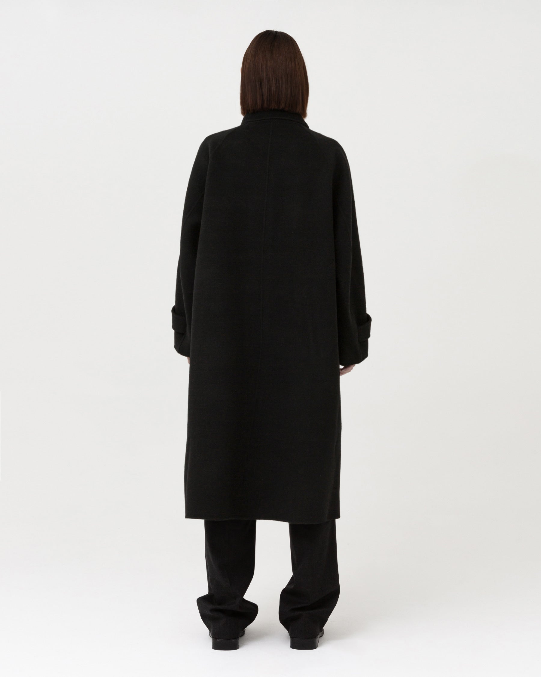 Brownyard - Handmade Balmacaan Coat (Black) product image 2 | TRAB K-Fashion Australia