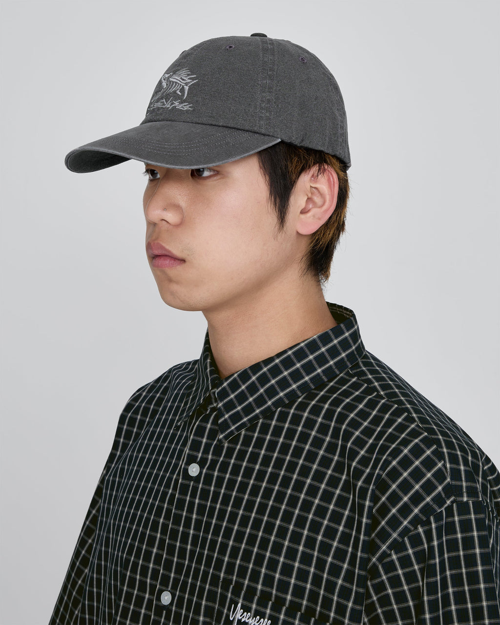 yeseyesee - Fish Born Flexible Cap (Grey) product image 5 | TRAB K-Fashion Australia