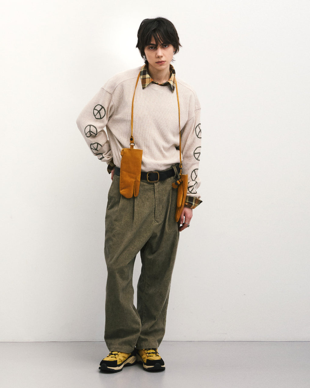 Eastlogue - Peace Symbol L.s T-shirts (Oatmeal) product image 4 | TRAB K-Fashion Australia