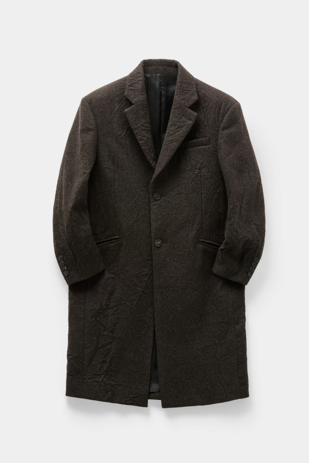 Coor - Crease Washed Wool Single Coat (Dark Brown) product image 1 | TRAB K-Fashion Australia